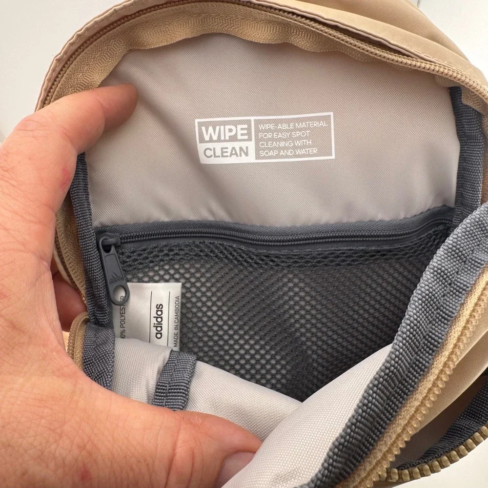 Adidas Essentials 3 Sling‎ Backpack Tan With Pouch Crossbody Bag GA7054 (3799)
